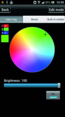 24 V WiFi RGB Led trafo/kleur/dim-controller Hera