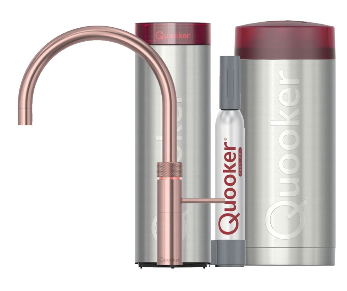 Quooker® COMBI+ CUBE Fusion Round Rosé Koper