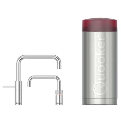 Quooker® COMBI Nordic Square Twintaps Chroom
