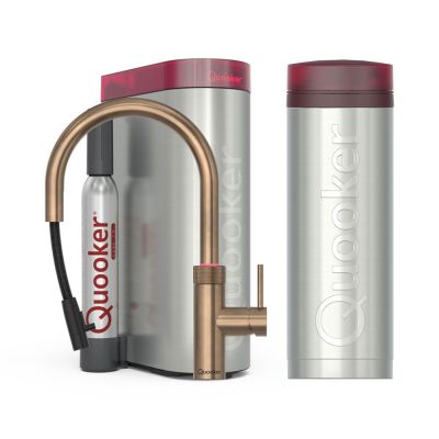 Quooker® PRO3 CUBE Flex Round Messing Patina