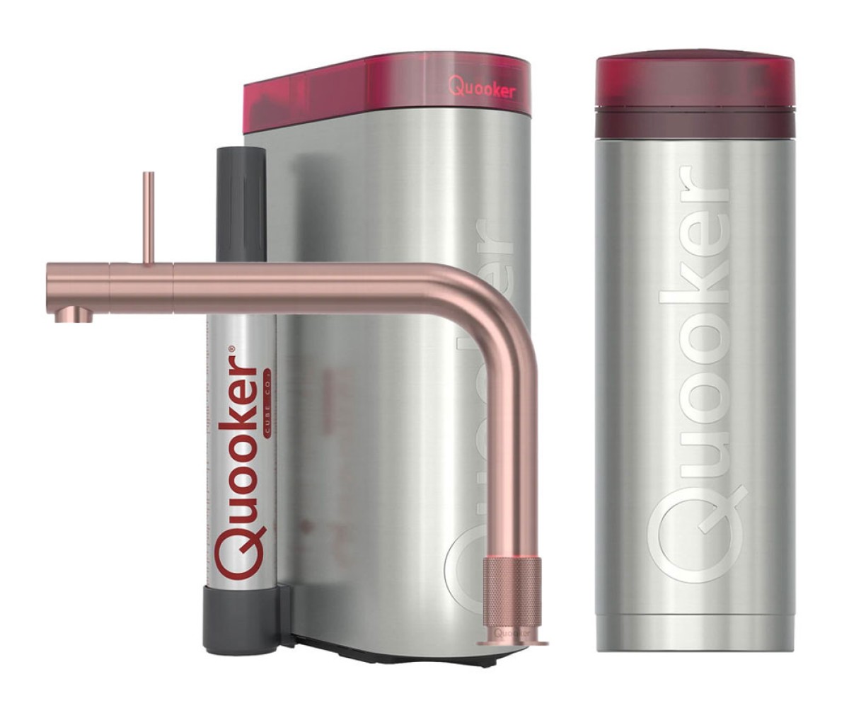 Quooker® PRO3 CUBE Front Rosé Koper