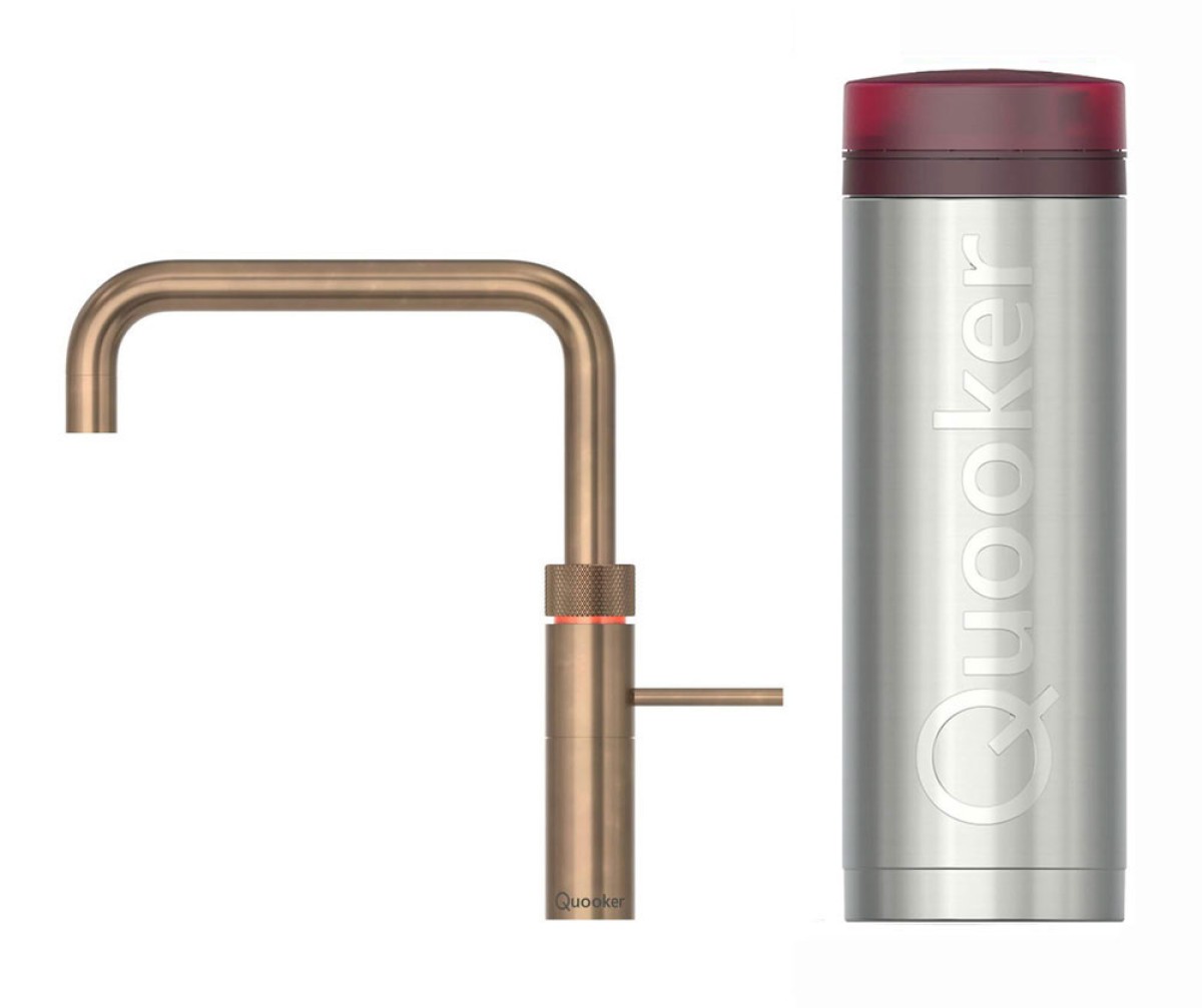 Quooker® PRO3 Fusion Square Messing Patina
