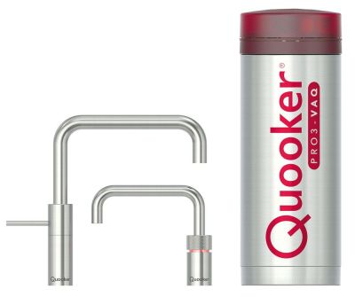 Quooker® PRO3 Nordic Square Twintaps RVS