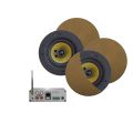 WiFi-Audio versterker 50 Watt met Samba speakers - Brushed Bronze
